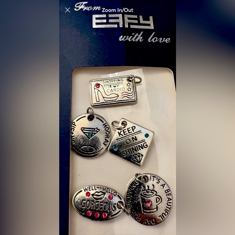 Effy (5) charms for necklace ( included) or bracelet